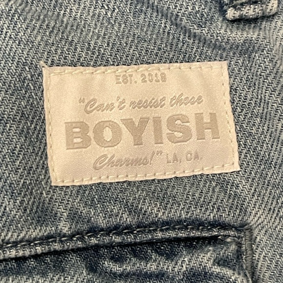 BOYISH by Her The Nico Cargo Style Cinched Ankle Light Wash Jeans NWT Sz 29 - Picture 11 of 11